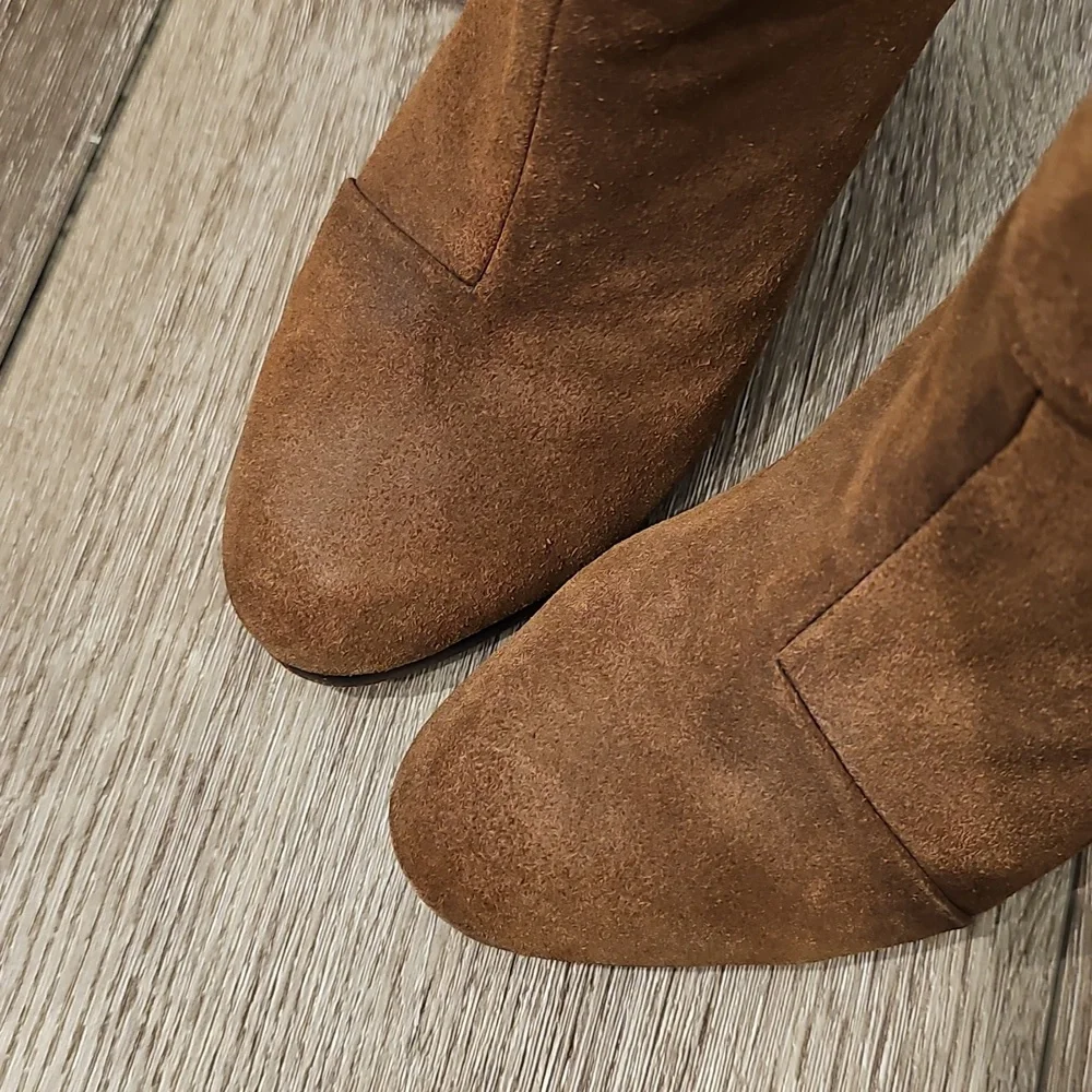 RAG & BONE 38.5 Camel Suede Newbury Bootie
